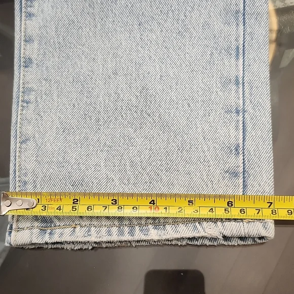 Levi's Women's Wedge Straight Light Blue Distressed Jeans New 26x28 - Picture 14 of 16